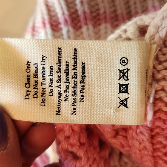 LoveShackFancy Brody Oversized Pink Stripe Cardigan extra large - Picture 10 of 12